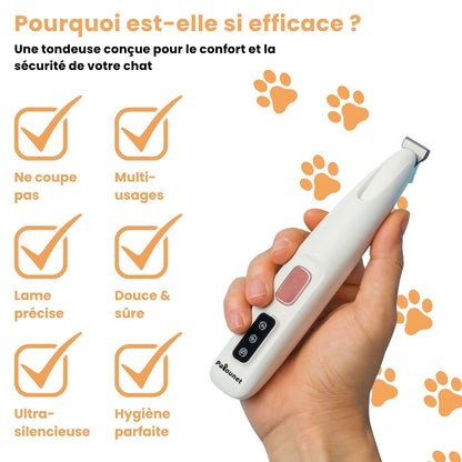 Patounet™ - Tondeuse de Précision pour Chat