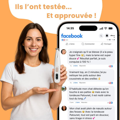 Patounet™ - Tondeuse de Précision pour Chat