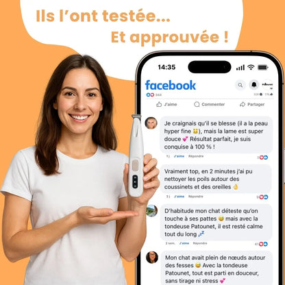 Patounet™ - Tondeuse de Précision pour Chat