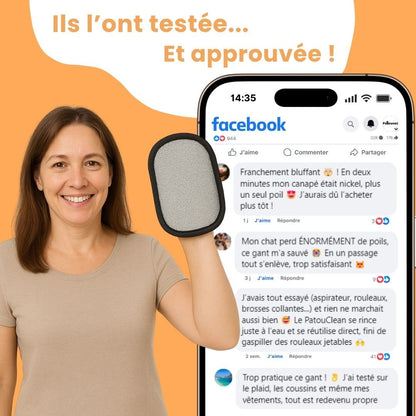 PatouClean™ – Gant attrape-poils