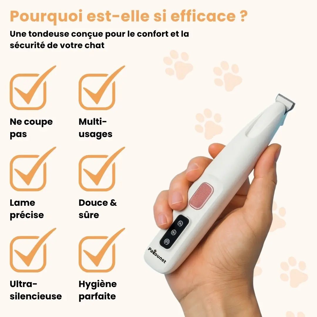 Patounet™ - Tondeuse de Précision pour Chat