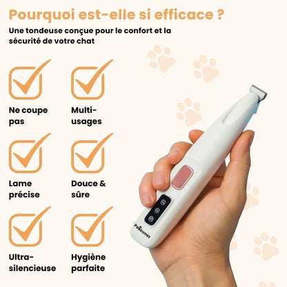 Patounet™ - Tondeuse de Précision pour Chat